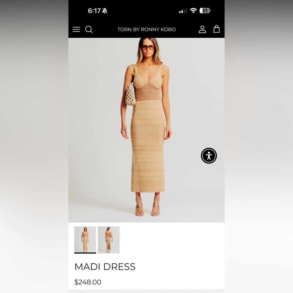 Torn by Ronny kobo MADI DRESS